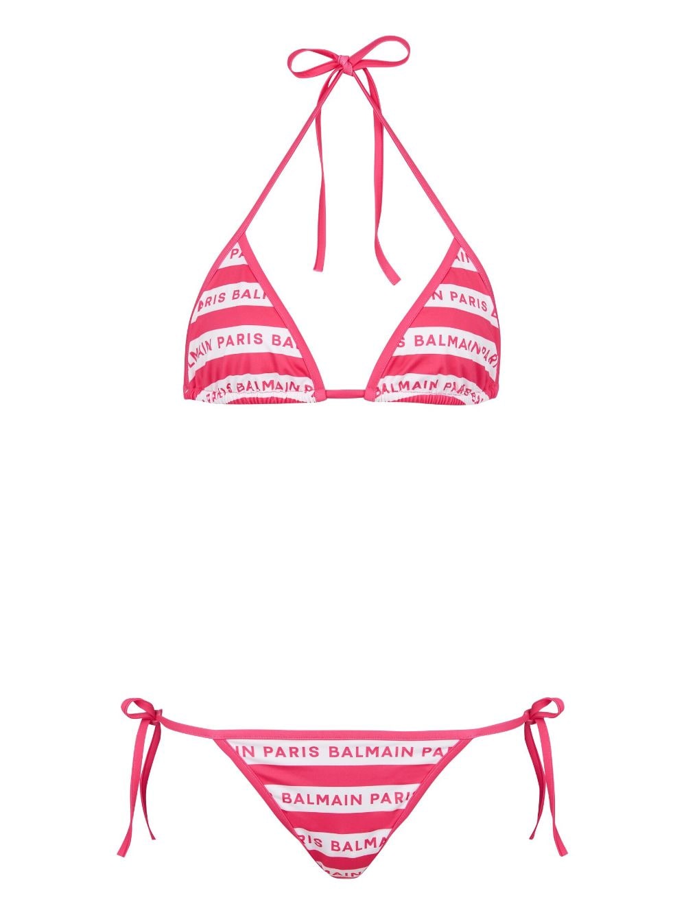 Balmain Bikini mit Logo-Print - Rosa von Balmain