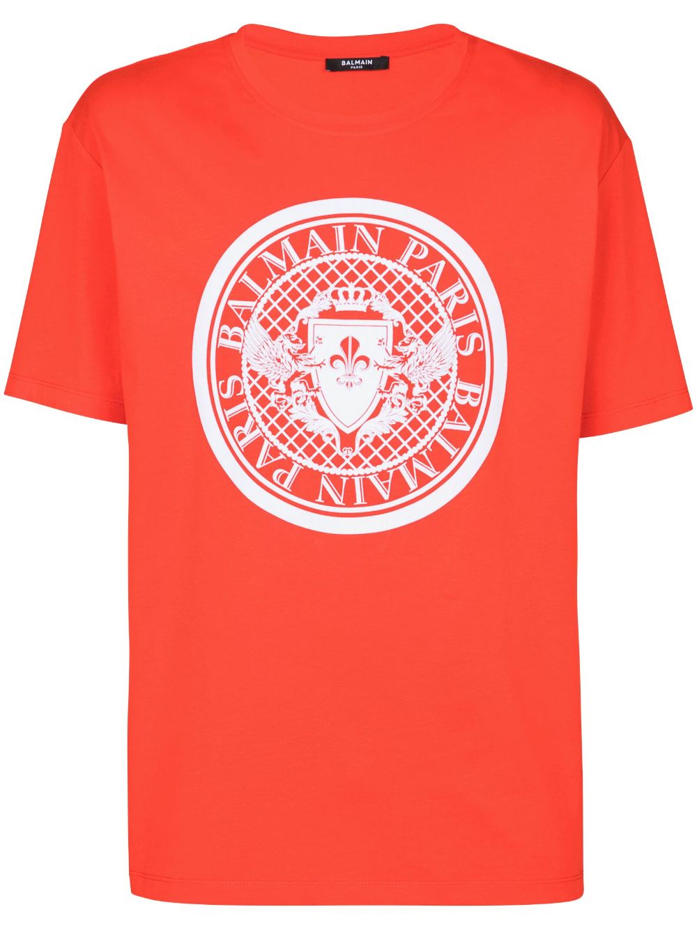 Balmain T-Shirt mit Münzen-Print - Rot von Balmain