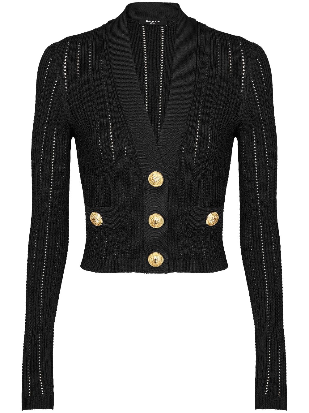 Balmain Cropped-Cardigan - Schwarz von Balmain