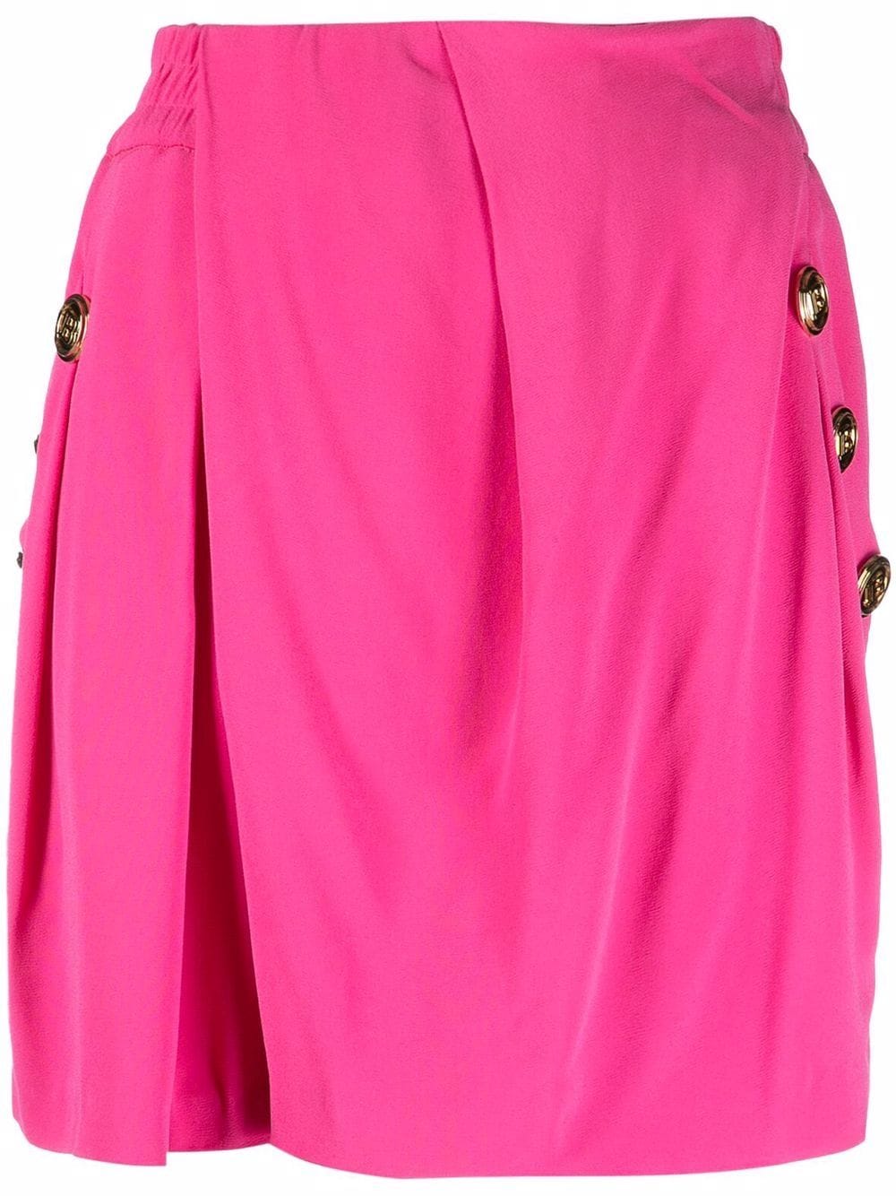 Balmain Drapierte Krepp-Shorts - Rosa von Balmain