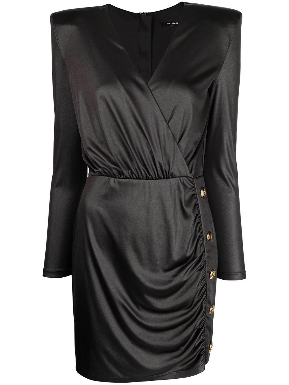 Balmain Drapiertes Kleid - Schwarz von Balmain