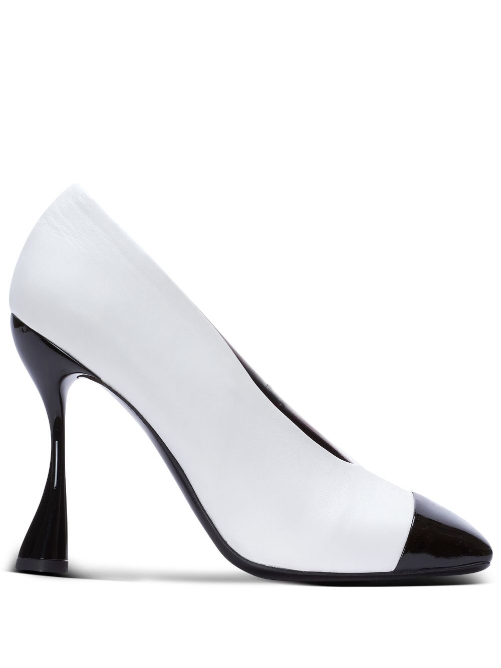 Balmain Eden Pumps aus Lackleder 95mm - Weiß von Balmain