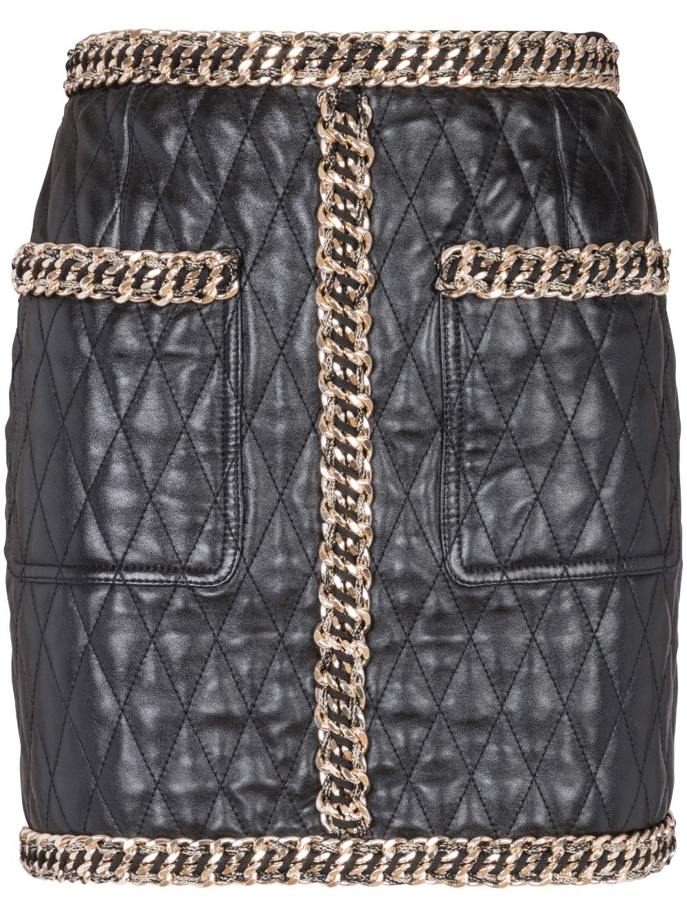 Balmain Gesteppter Minirock - Schwarz von Balmain