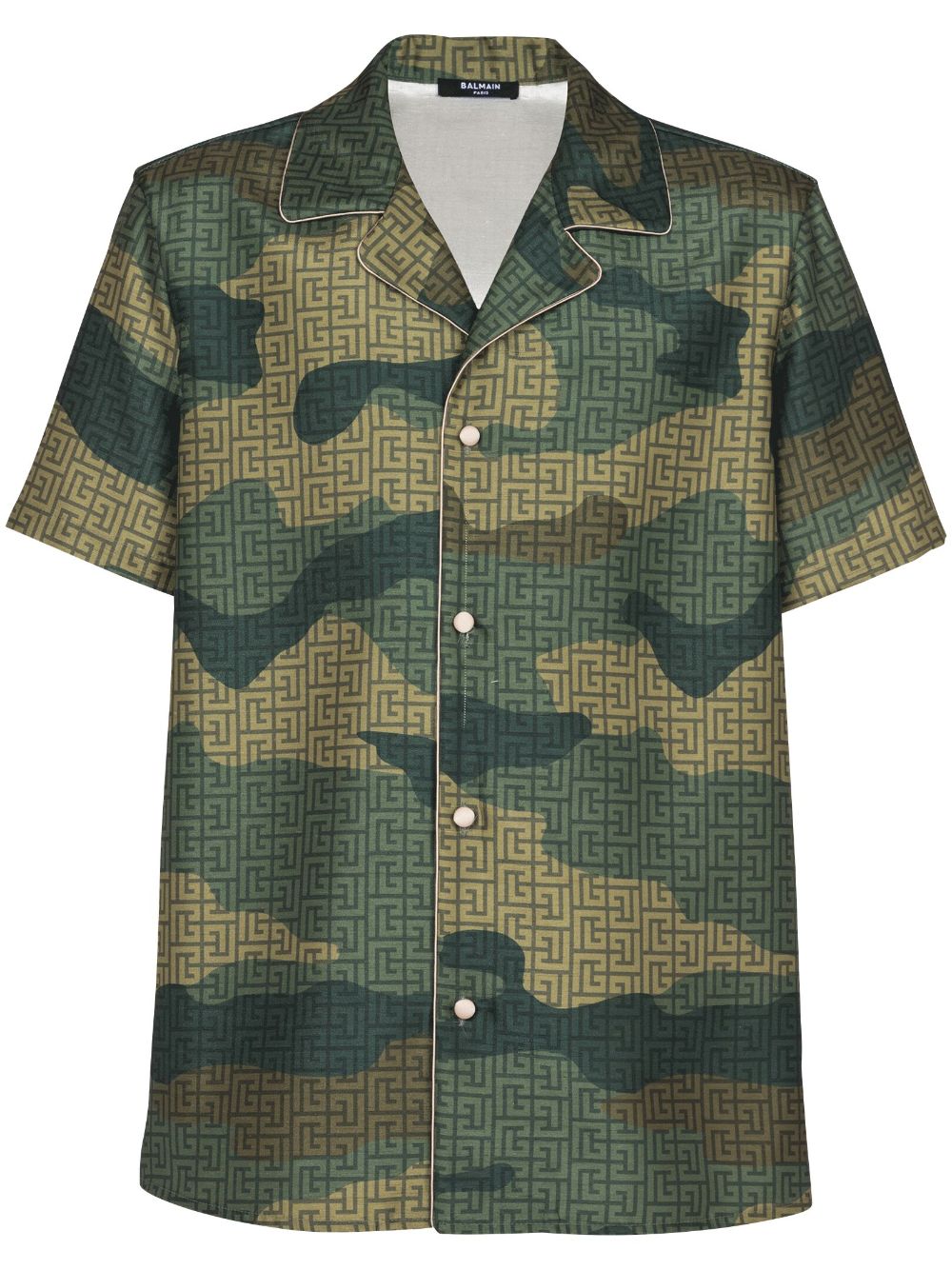 Balmain Hemd mit Camouflage-Print - Braun von Balmain