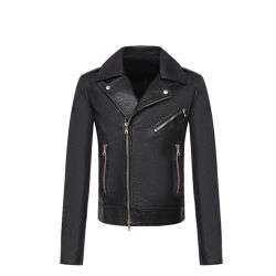 Balmain Herren-lederjacke In Schwarz von Balmain