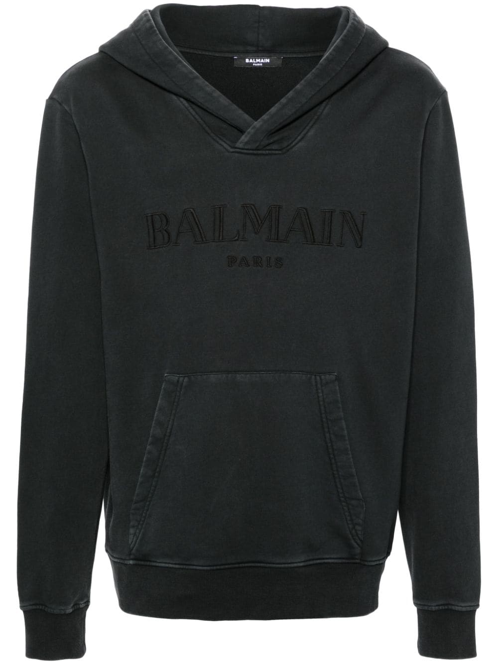 Balmain Hoodie mit Logo-Stickerei - Grau von Balmain