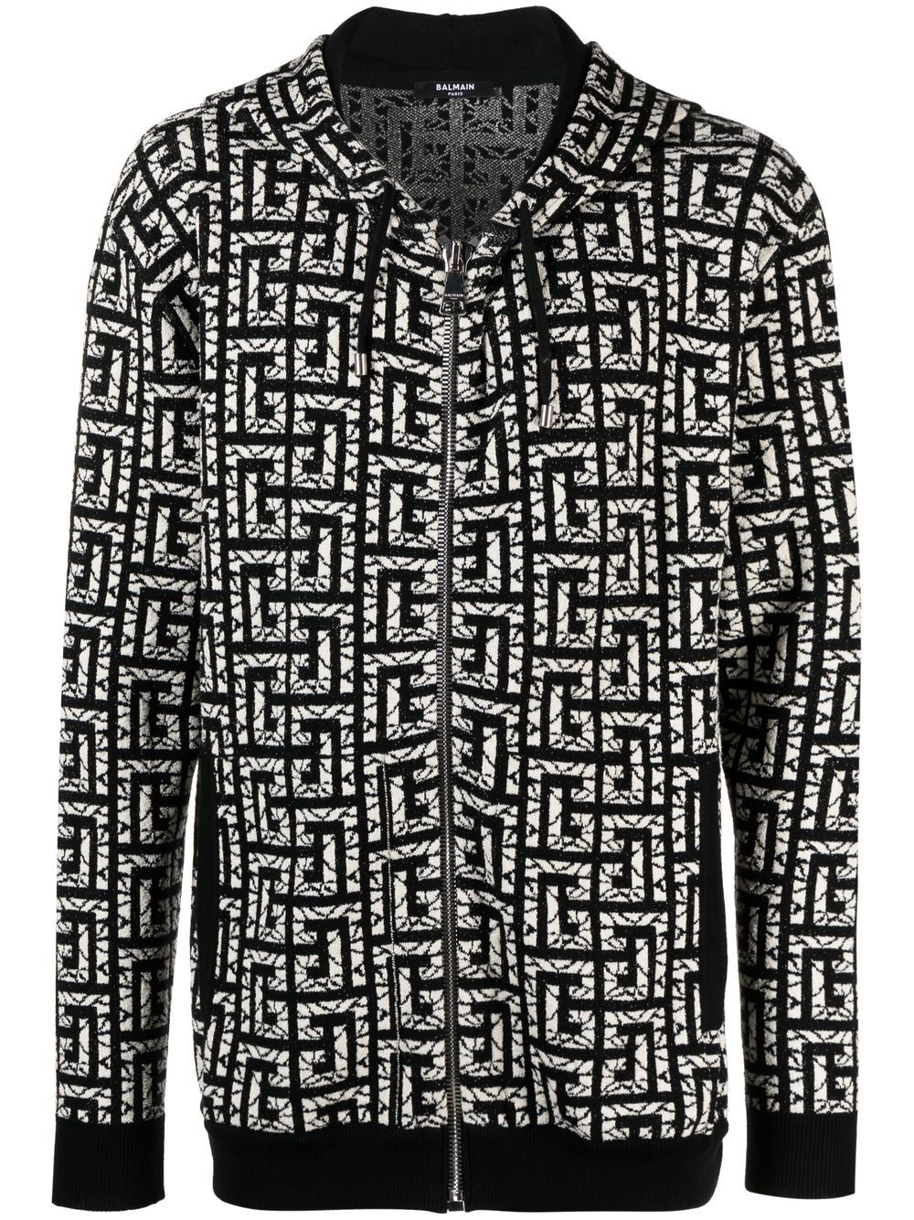 Balmain Hoodie mit Monogramm - Schwarz von Balmain