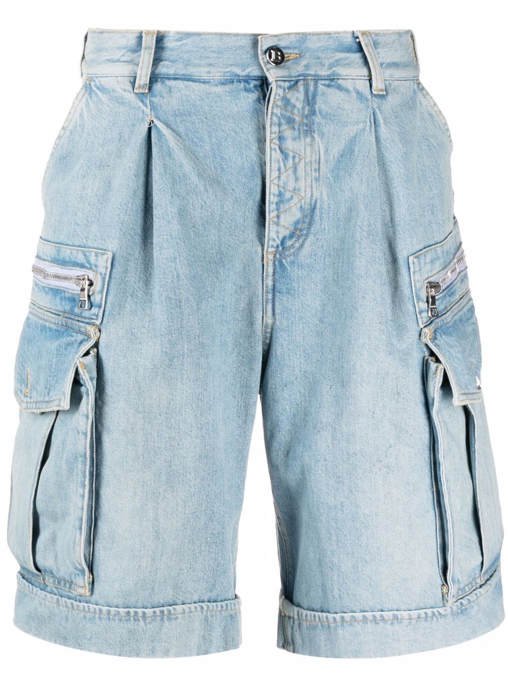 Balmain Jeans-Shorts mit Cargotaschen - Blau von Balmain