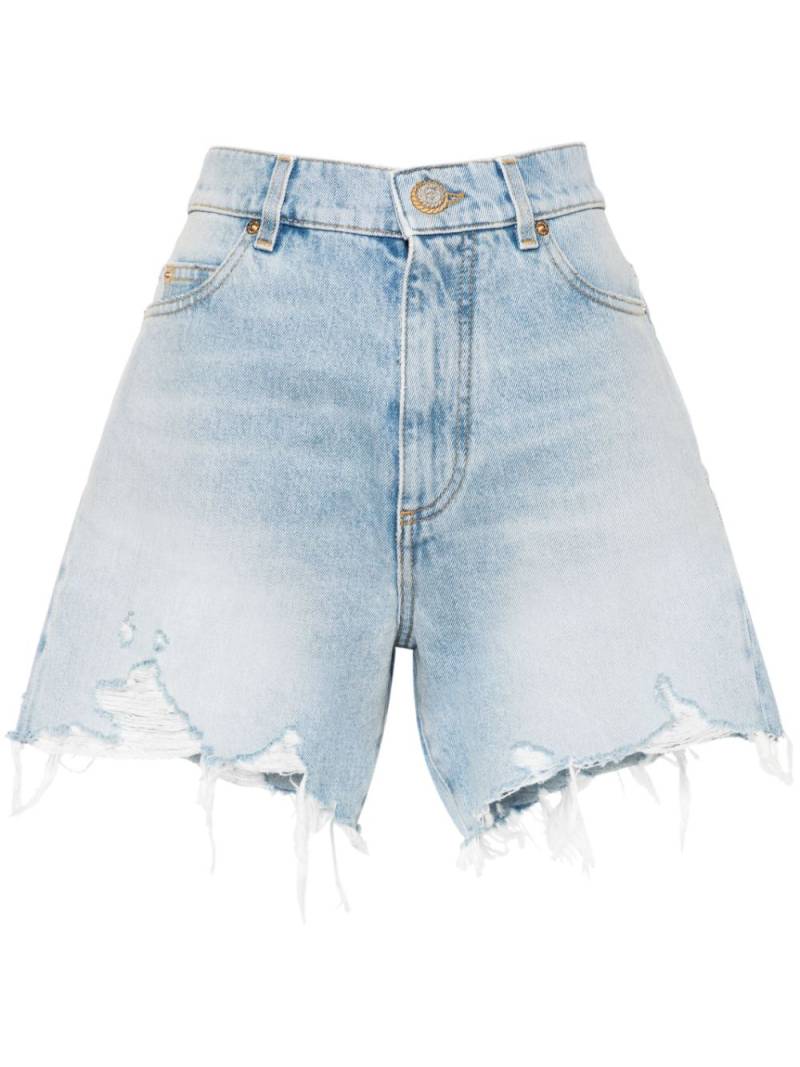 Balmain Jeans-Shorts mit hohem Bund - Blau von Balmain