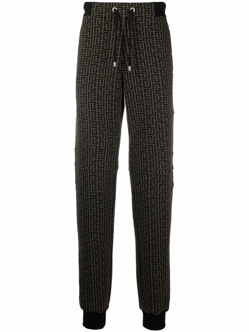 Balmain Jogginghose mit Monogramm-Print - Braun von Balmain