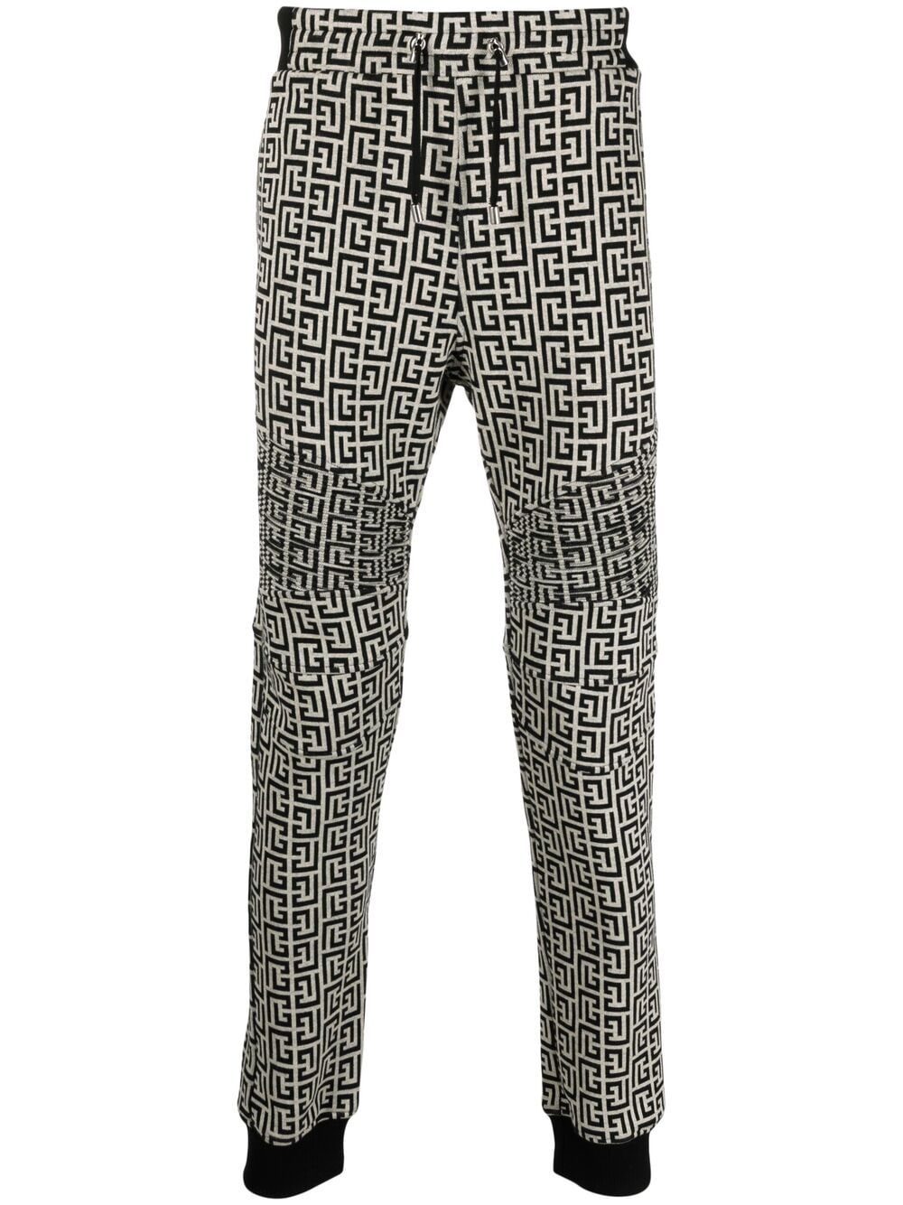 Balmain Jogginghose mit Monogramm-Print - Schwarz von Balmain