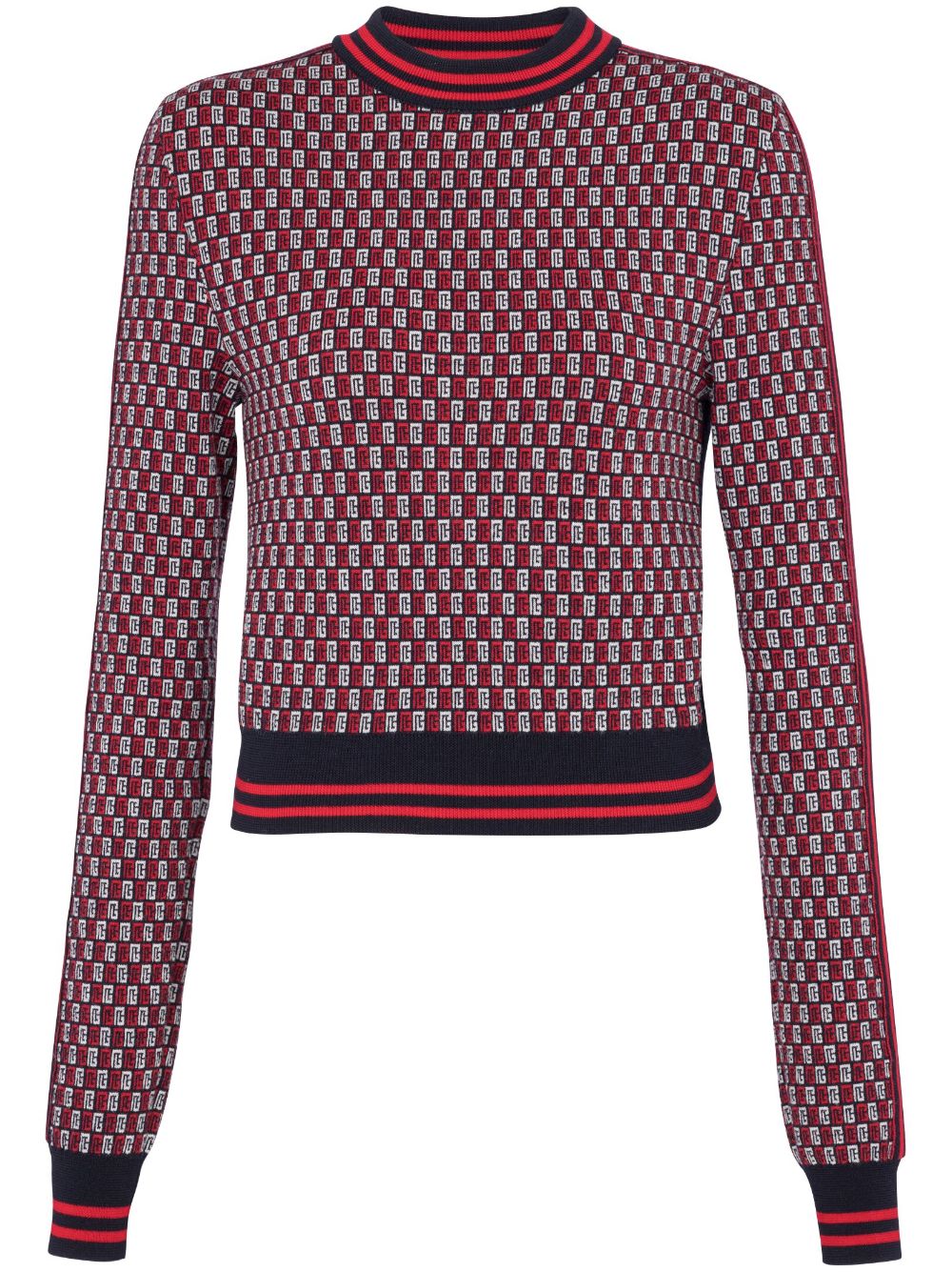 Balmain Karierter Pullover - Rot von Balmain