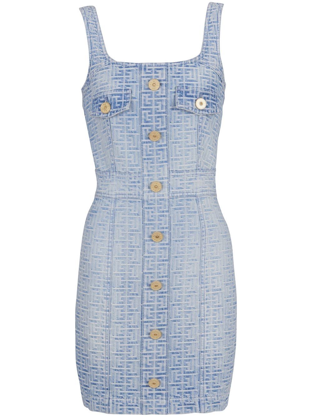 Balmain Kleid mit Monogramm - Blau von Balmain