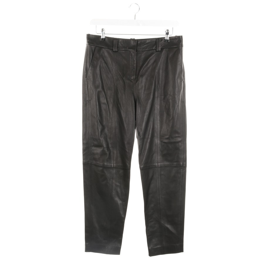 Balmain Leder Lederhose 38 Schwarz von Balmain