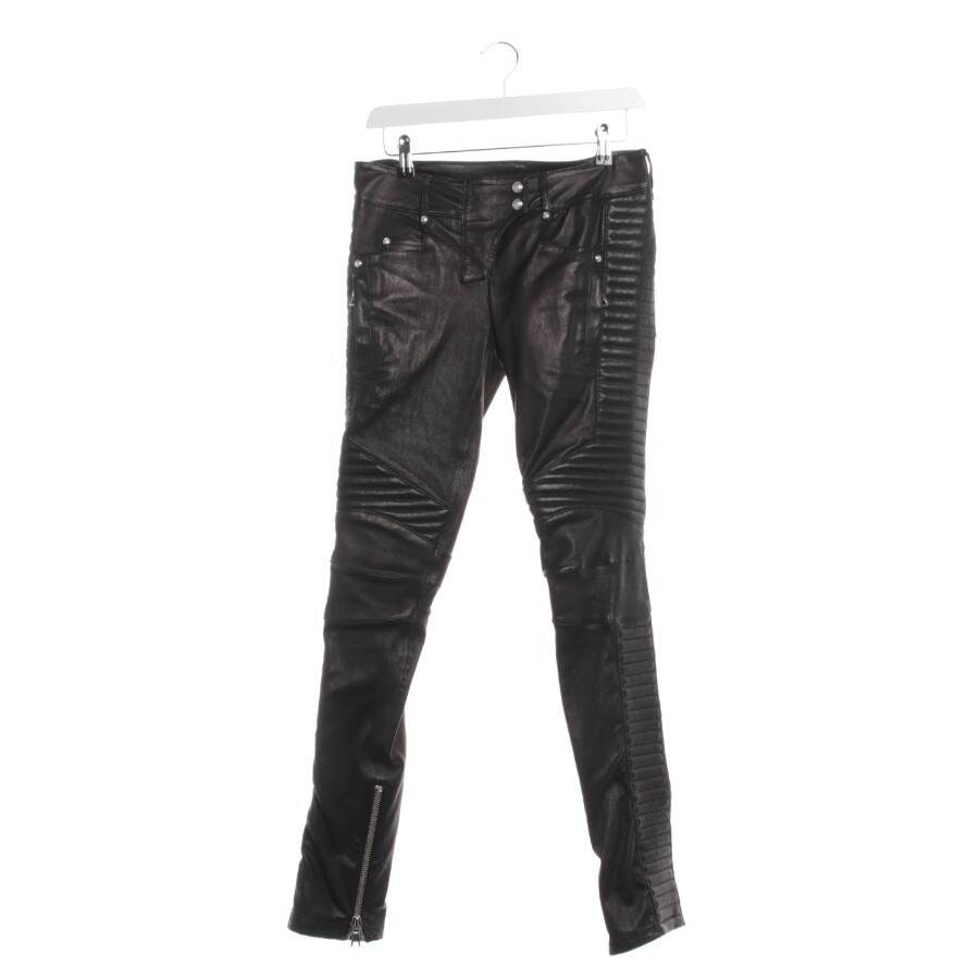 Balmain Lederhose 34 Schwarz von Balmain