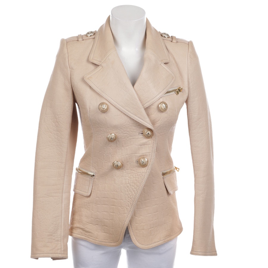 Balmain Lederjacke 34 Apricot von Balmain