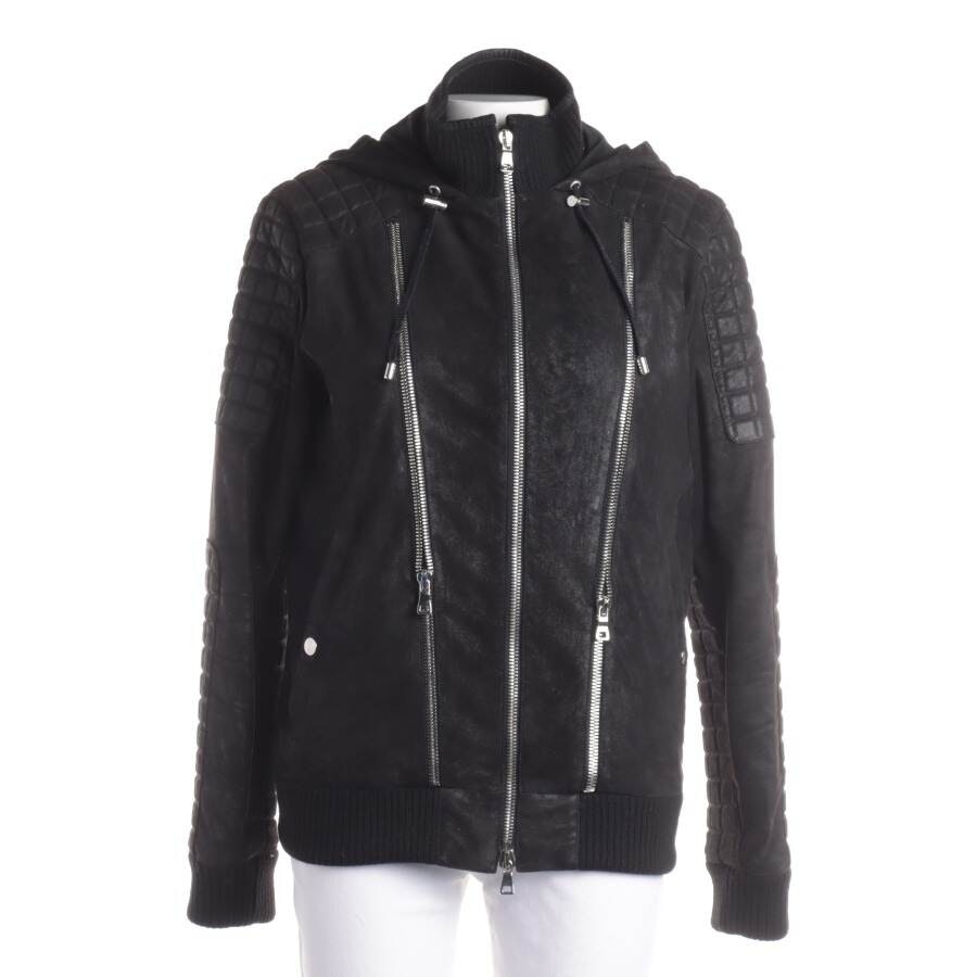 Balmain Lederjacke 50 Schwarz von Balmain