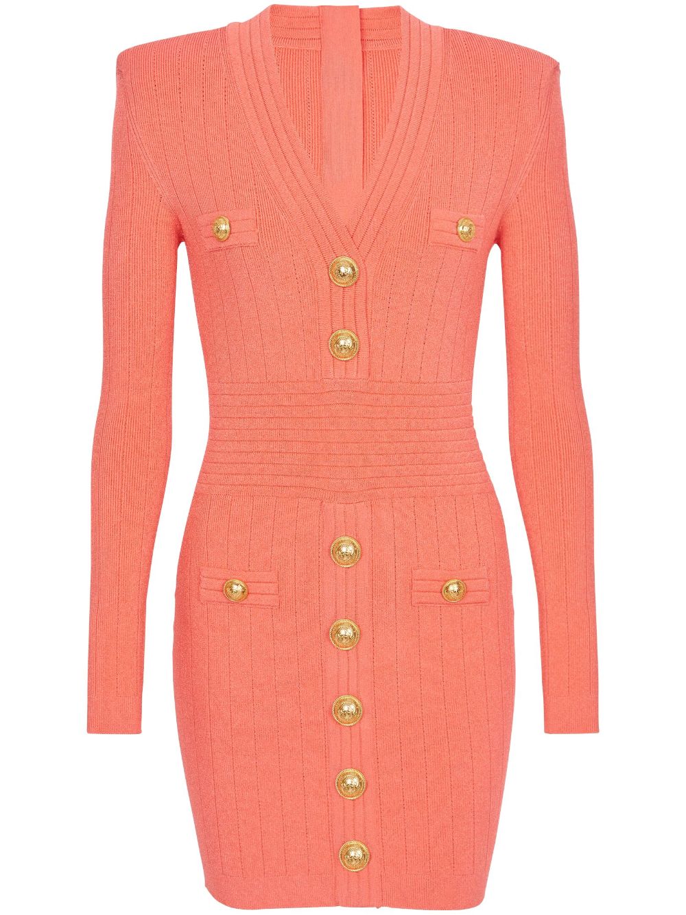 Balmain Minikleid mit V-Ausschnitt - Rosa von Balmain