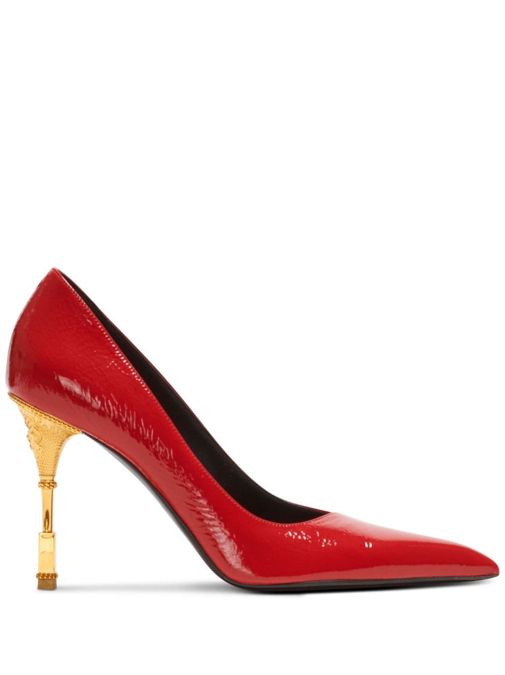 Balmain Moneta Pumps aus Lackleder - Rot von Balmain