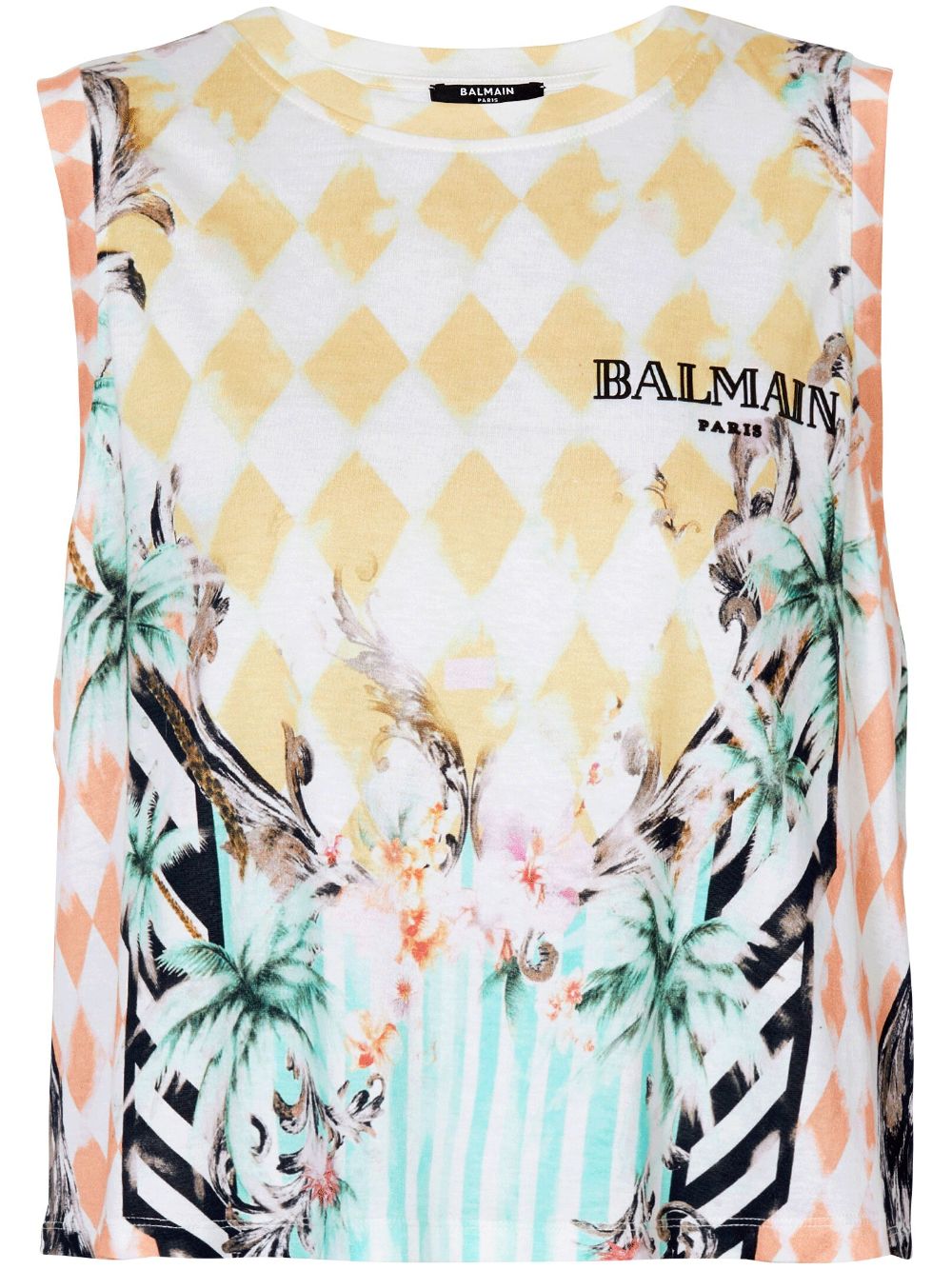 Balmain Oberteil mit Print - Rosa von Balmain