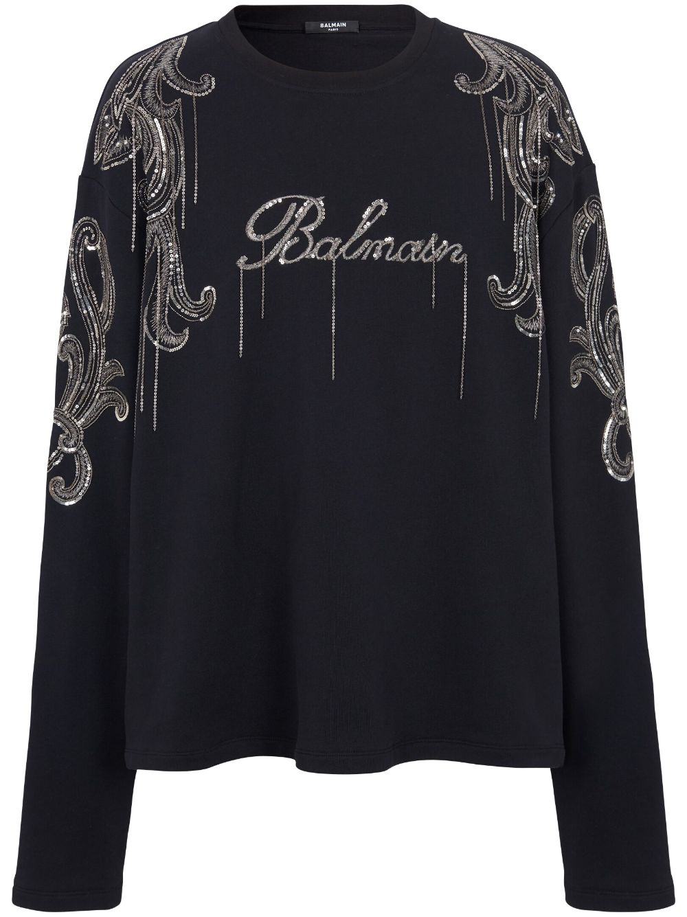 Balmain Pullover mit Logo-Stickerei - Schwarz von Balmain