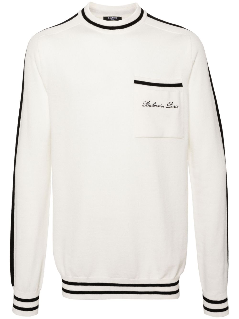 Balmain Pullover mit Logo-Stickerei - Weiß von Balmain