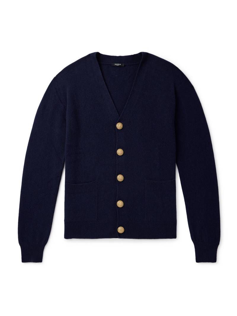 Balmain - Recycled-Cashmere Cardigan - Men - Blue - M von Balmain