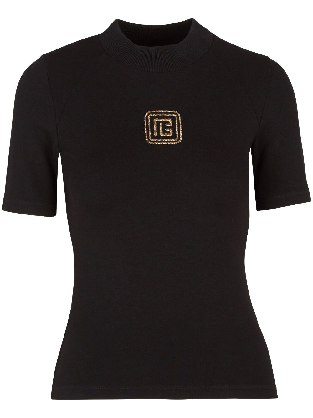 Balmain T-Shirt mit Logo-Stickerei - Schwarz von Balmain