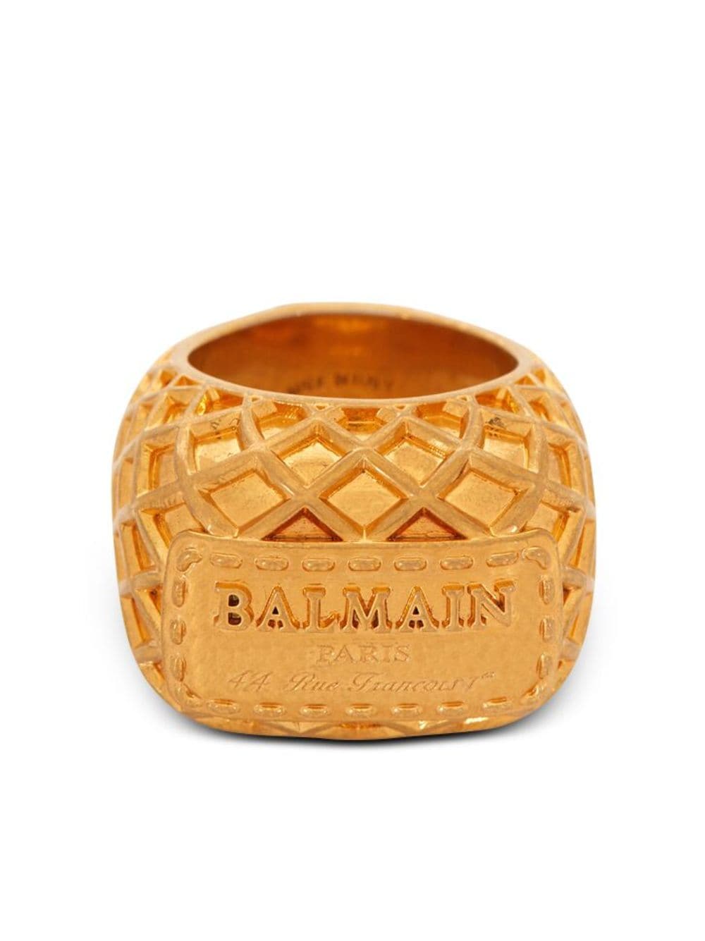 Balmain Ring mit Signaturen-Finish - Gold von Balmain