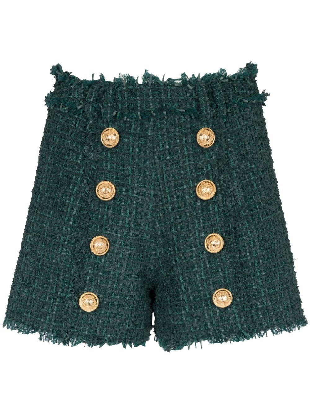 Balmain Shorts mit Knöpfen - Grün von Balmain