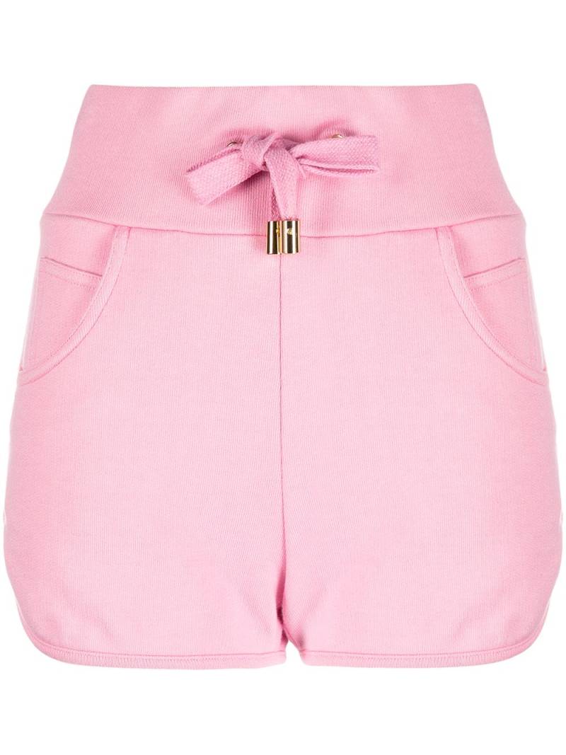 Balmain Shorts mit Logo - Rosa von Balmain