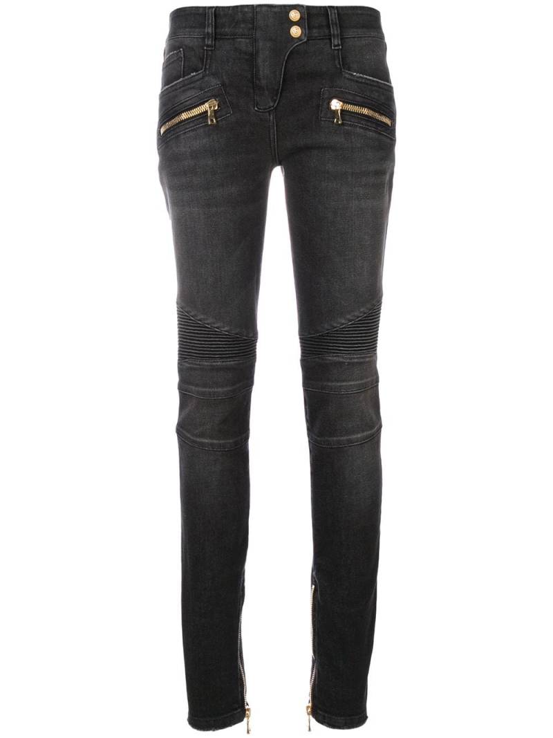 Balmain Skinny-Jeans mit tiefer Taillenhöhe - Schwarz von Balmain