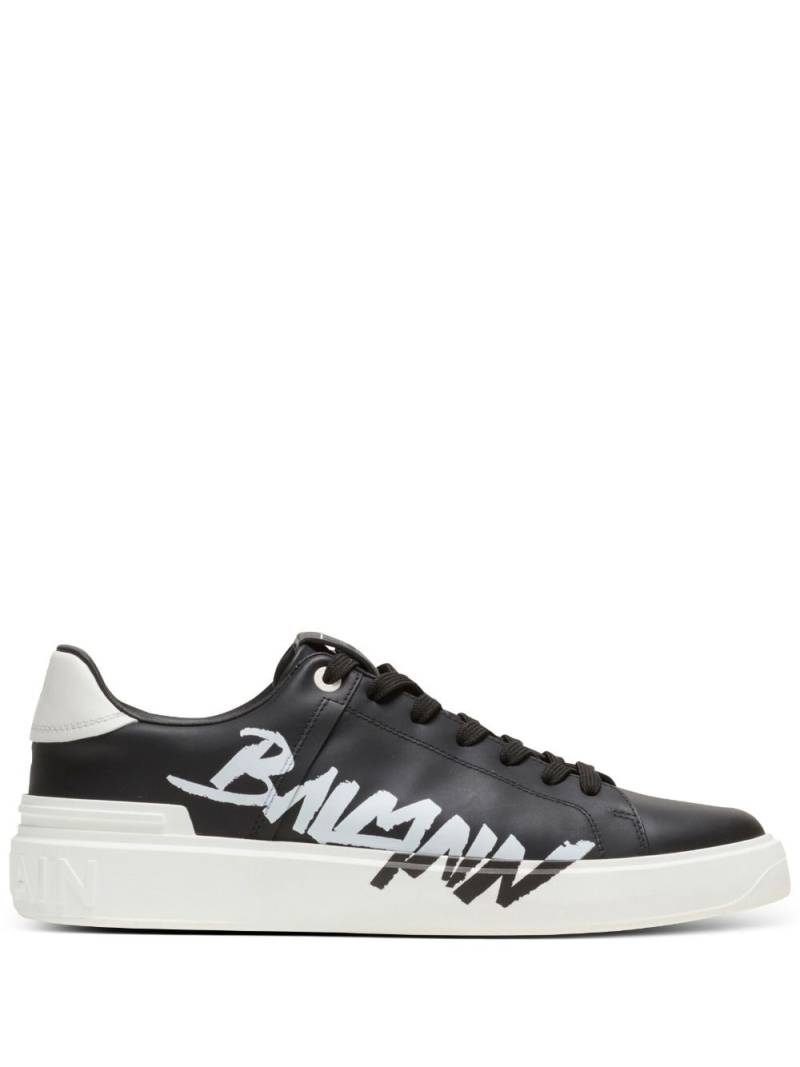 Balmain Sneakers mit Logo-Print - Schwarz von Balmain