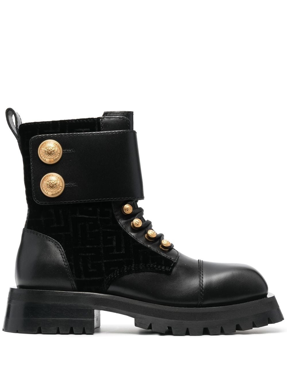 Balmain Stiefeletten mit Knöpfen - Schwarz von Balmain