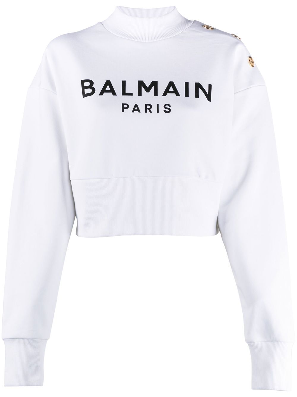 Balmain Sweatshirt mit Logo-Print - Weiß von Balmain