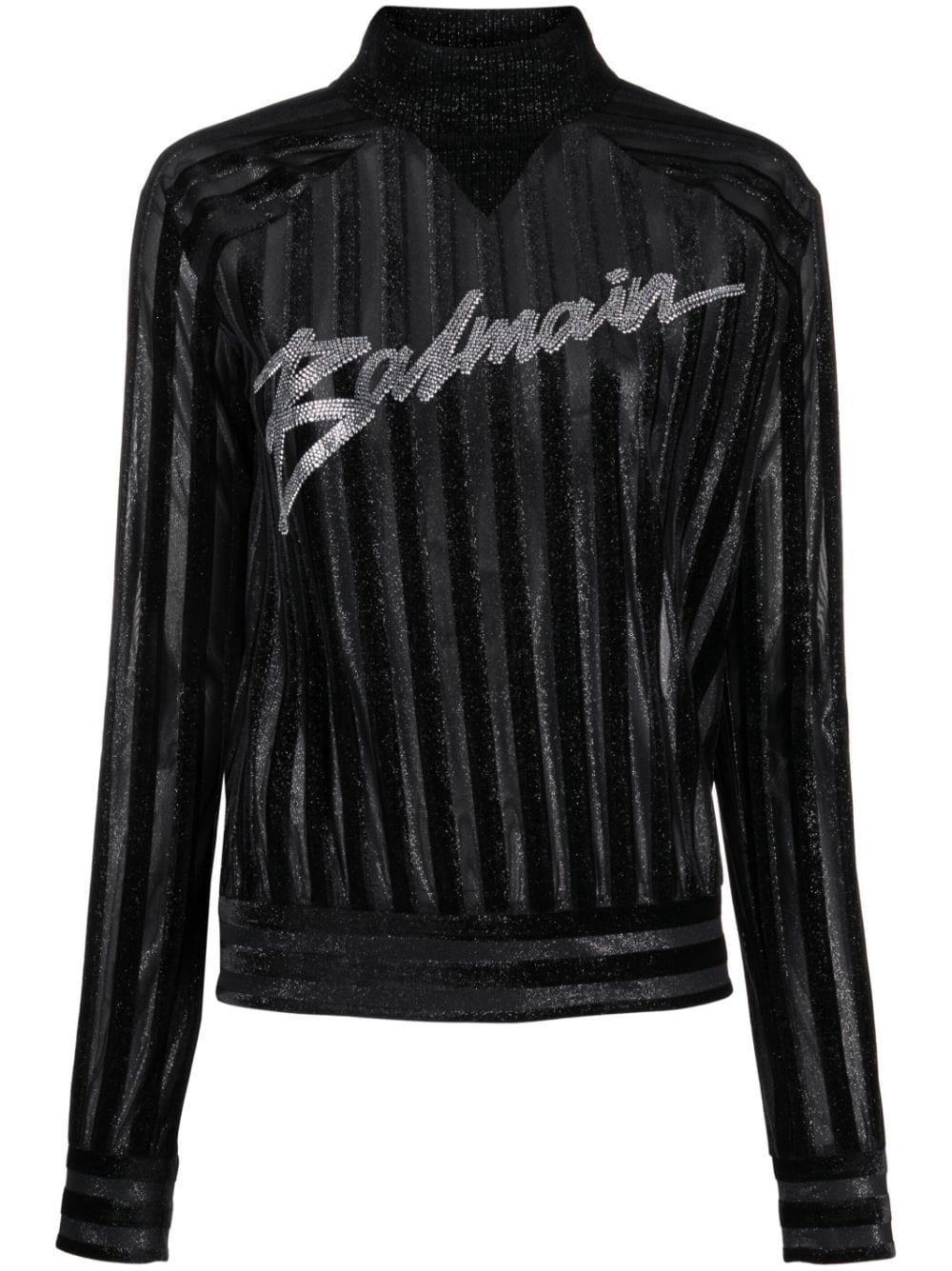 Balmain Sweatshirt mit Logo - Schwarz von Balmain