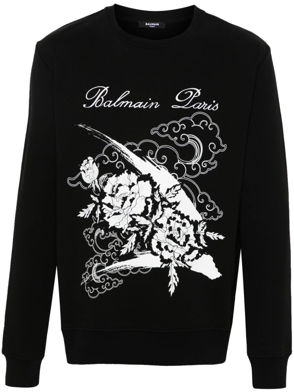 Balmain Sweatshirt mit Print - Schwarz von Balmain