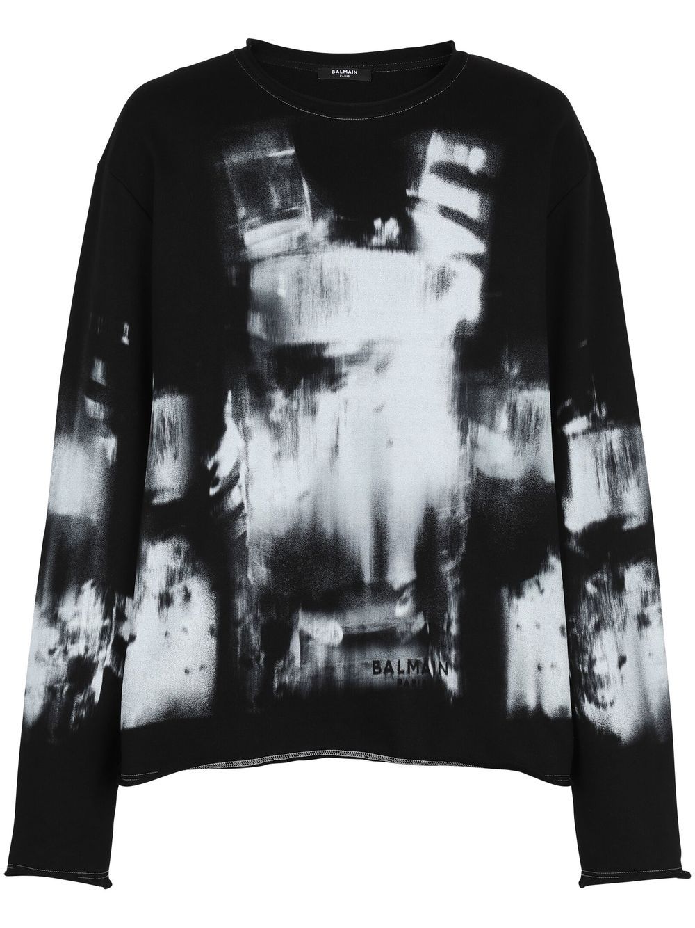 Balmain Sweatshirt mit Röntgen-Print - Schwarz von Balmain