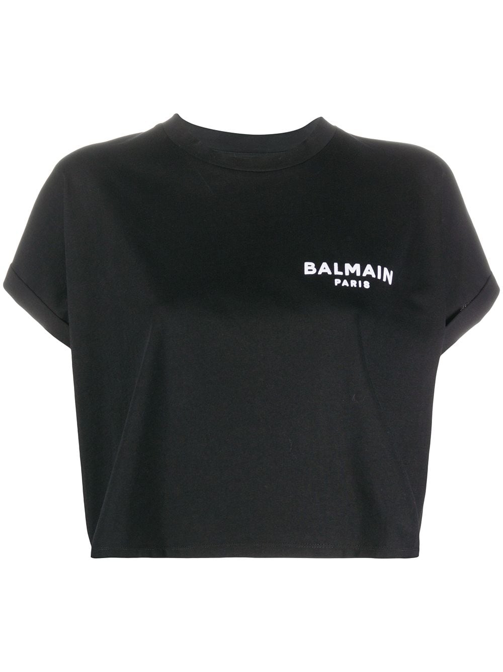 Balmain T-Shirt mit Logo-Stickerei - Schwarz von Balmain