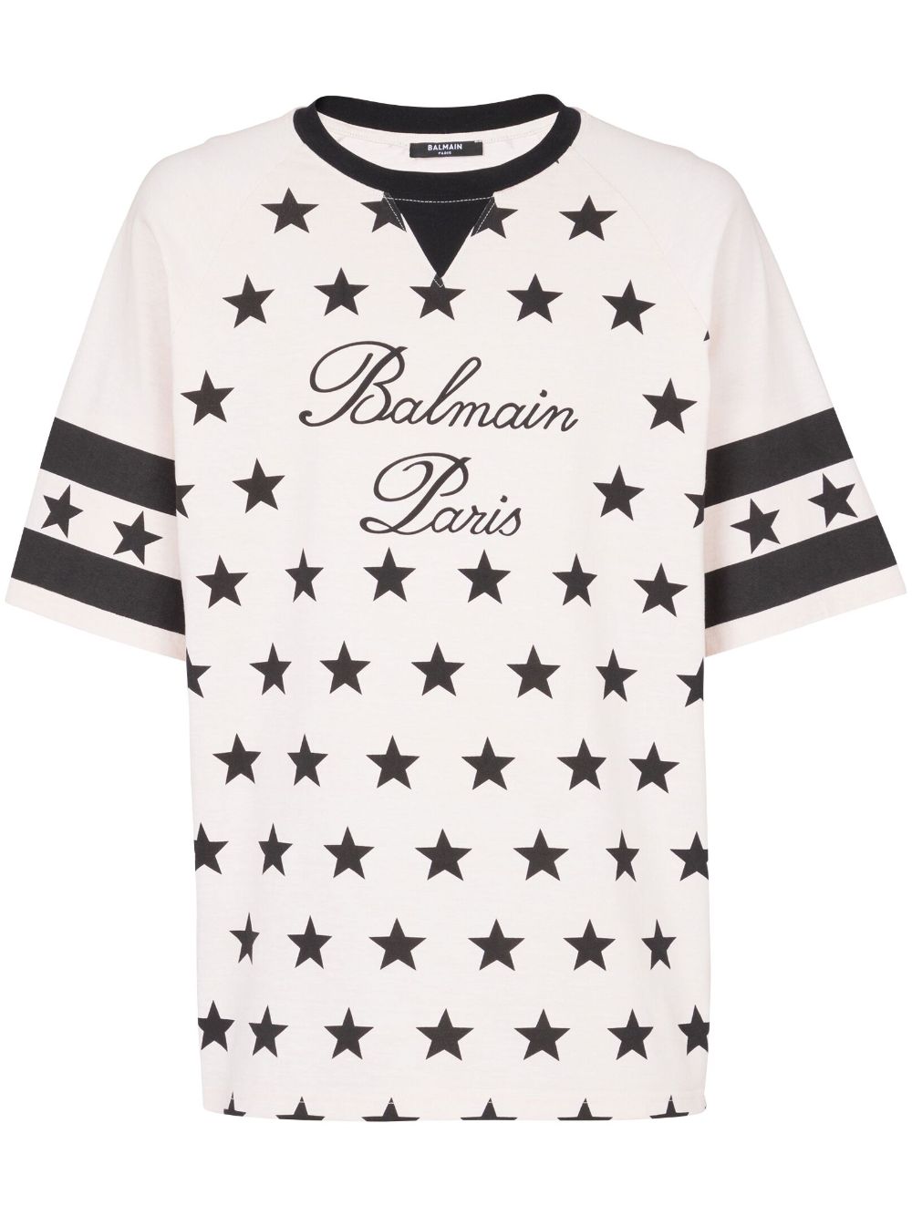 Balmain T-Shirt mit Sternen - Nude von Balmain