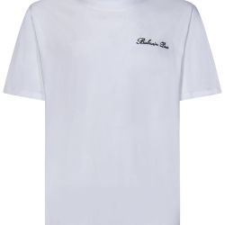 Balmain Weiße Bio-baumwoll-t-shirt von Balmain