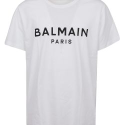 Balmain Weißes Baumwoll T-shirt Für Herren von Balmain