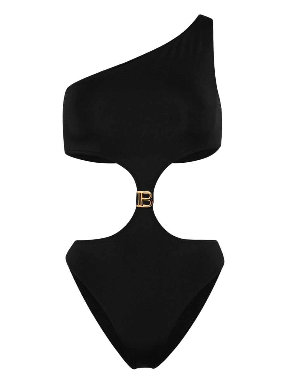Balmain Cut-Out-Badeanzug mit B-Logo - Schwarz von Balmain