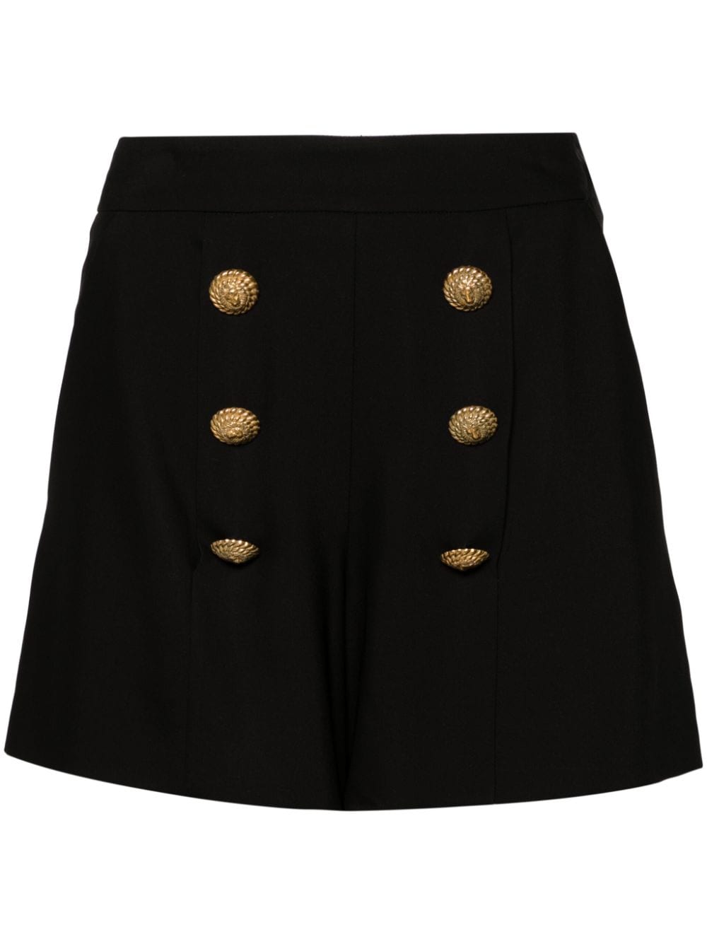 Balmain Klassische Shorts mit geprägten Knöpfen - Schwarz von Balmain