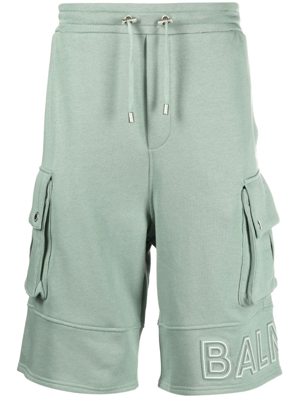 Balmain Bermudas mit Logo-Prägung - Grün von Balmain