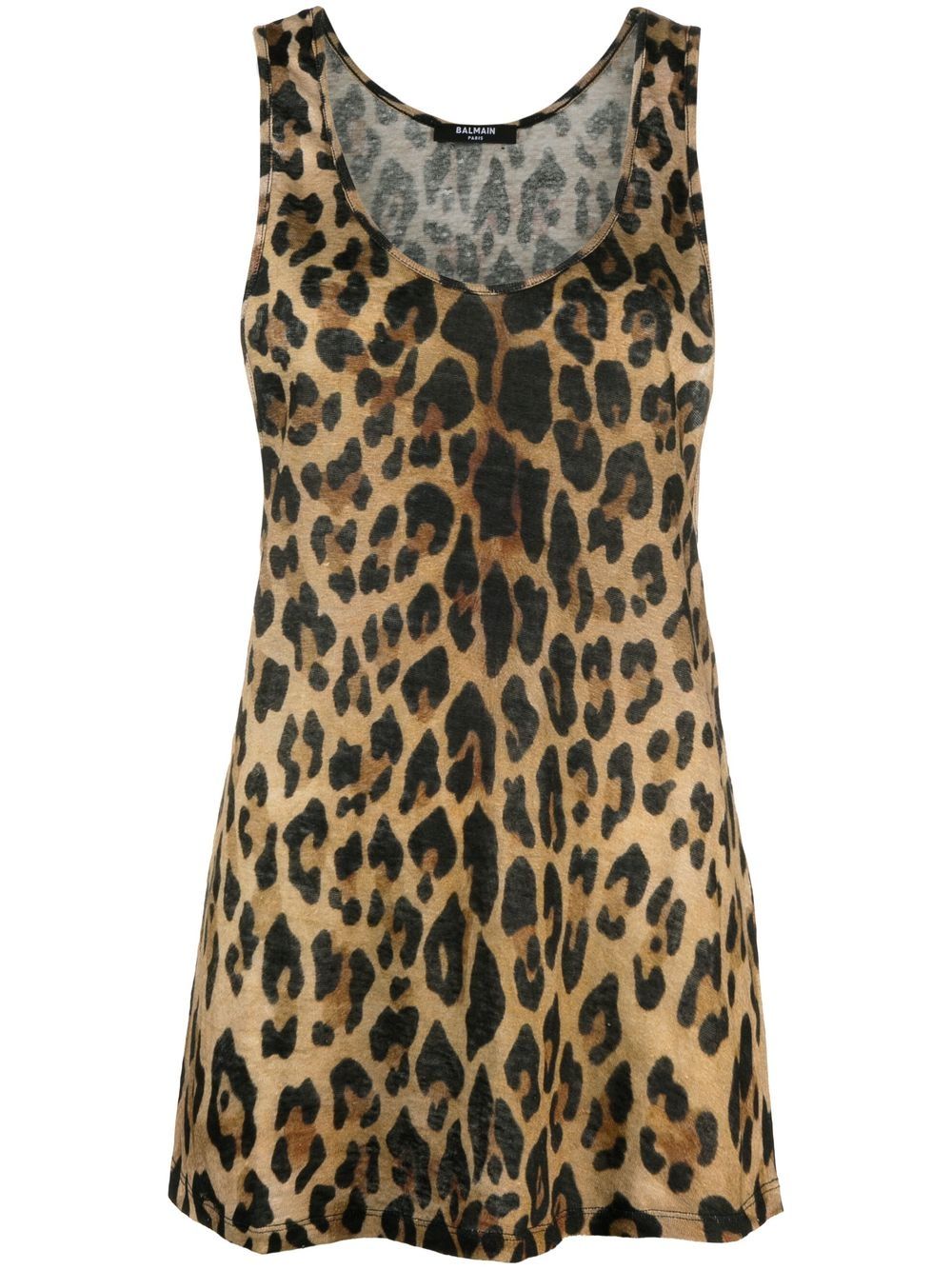 Balmain Oberteil mit Leoparden-Print - Braun von Balmain