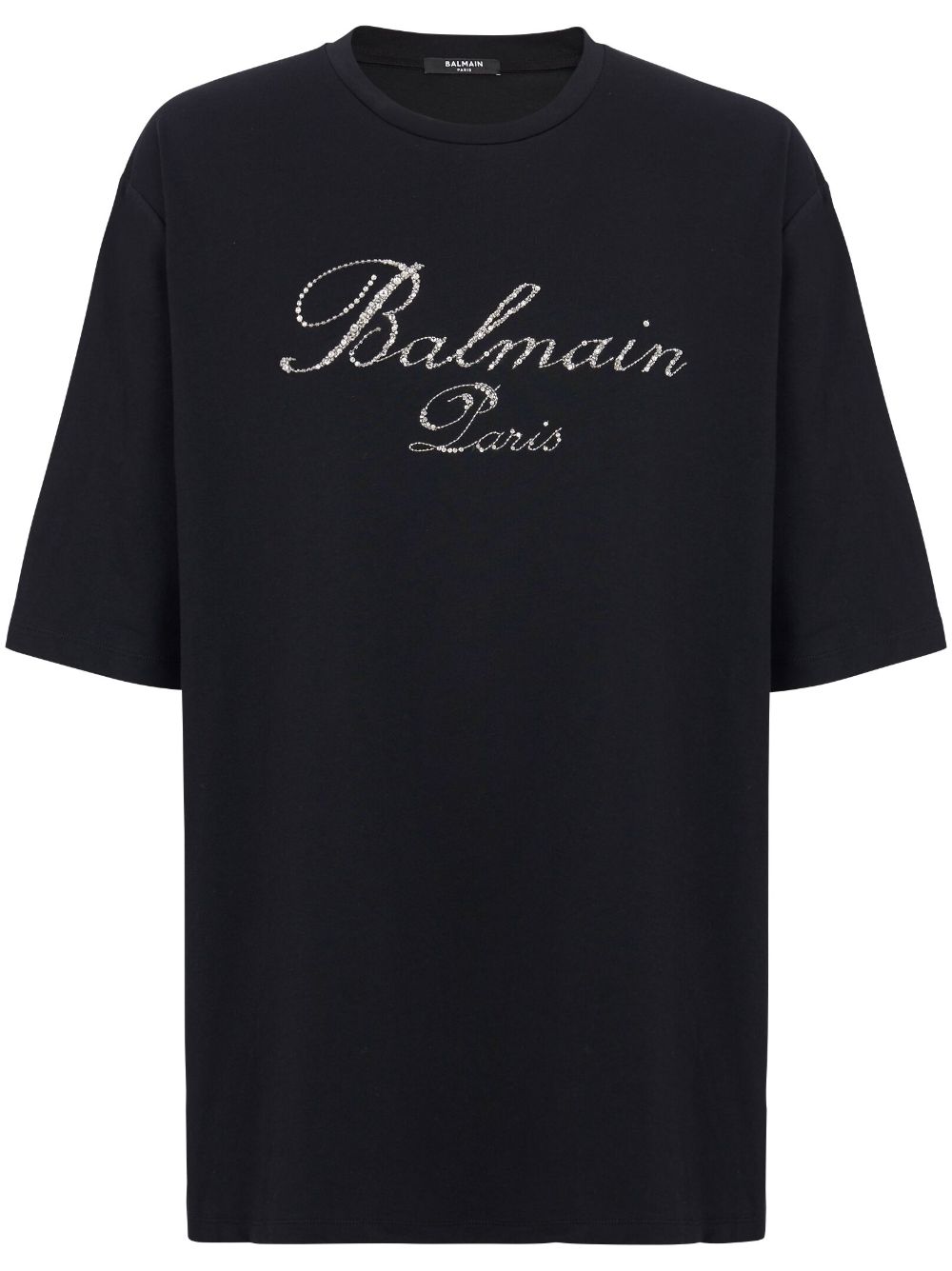 Balmain T-Shirt mit Signature-Stickerei - Schwarz von Balmain