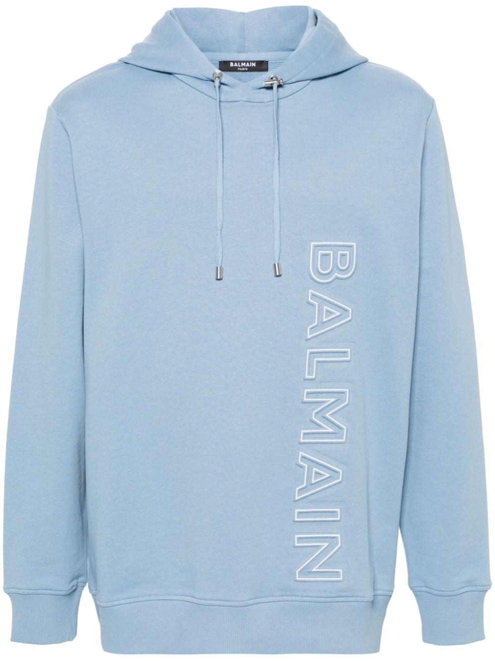 Balmain Hoodie mit Logo-Prägung - Blau von Balmain