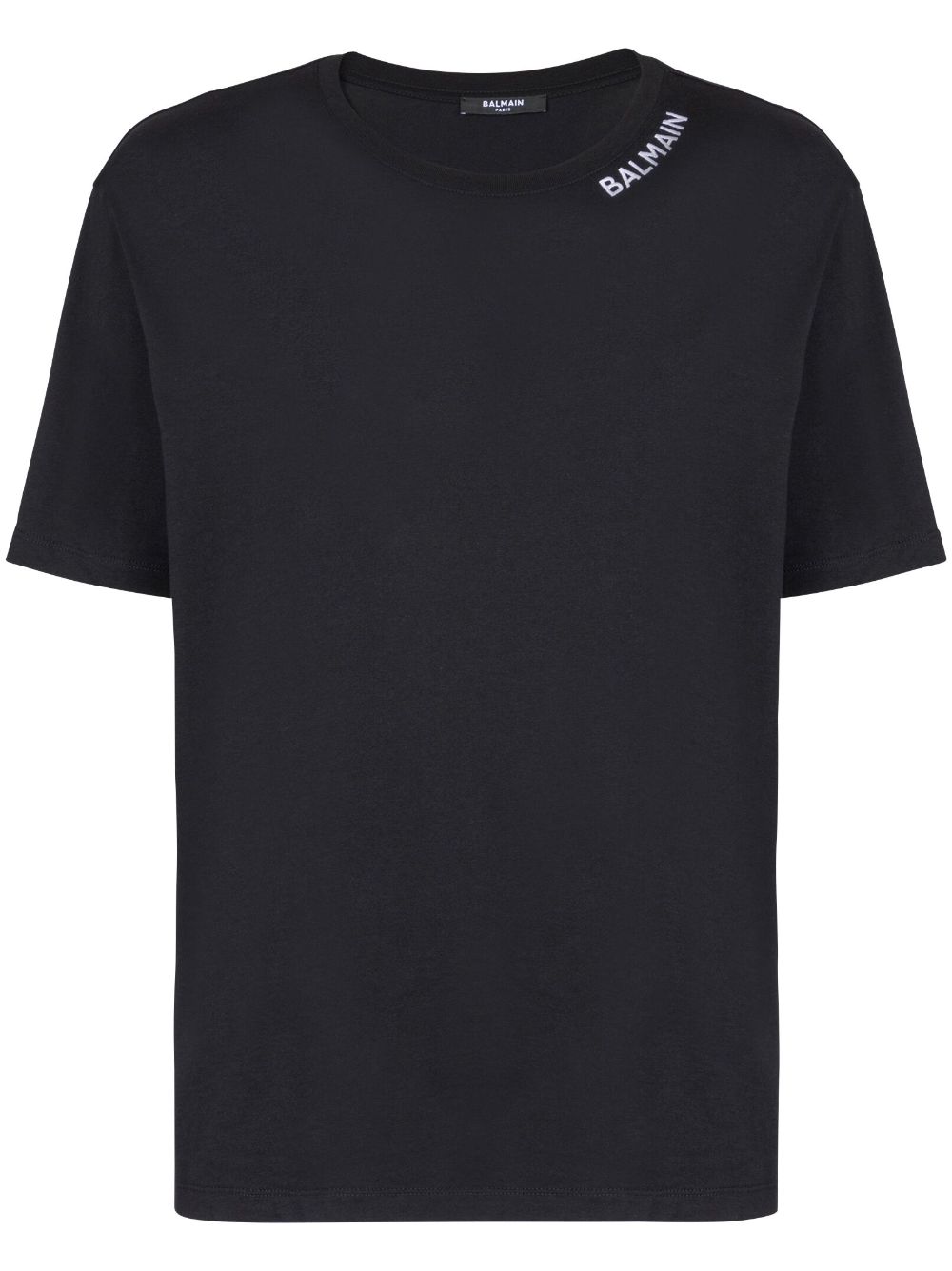 Balmain T-Shirt mit Logo-Stickerei - Schwarz von Balmain