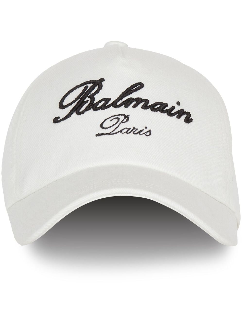 Balmain Baseballkappe mit Signature-Stickerei - Weiß von Balmain